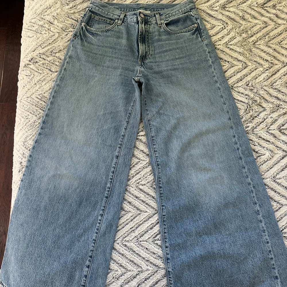 Stylish Blue Wide Leg Women's Jeans